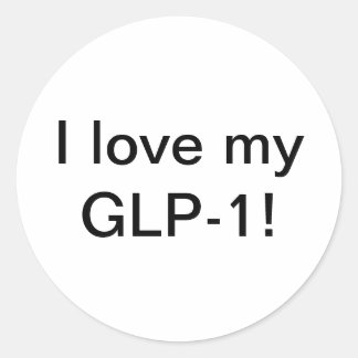 Ik hou van mijn GLP-1 Ronde Sticker