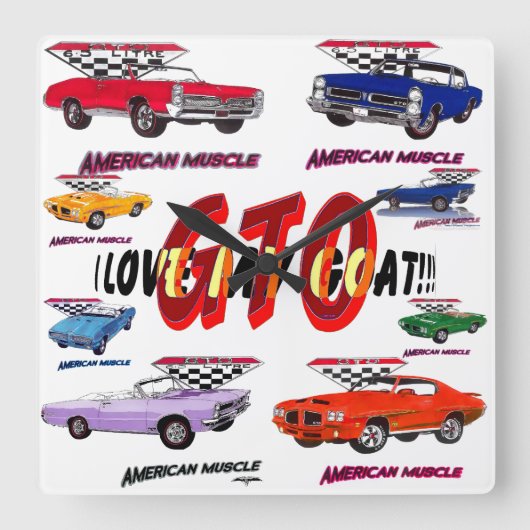 Ik hou van mijn Goat Wall klok (Voorkant)