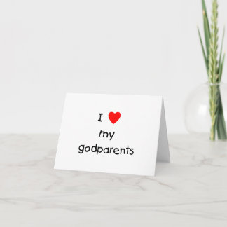 Ik hou van mijn godouders kaart