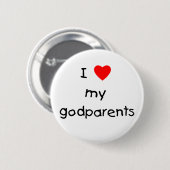 Ik hou van mijn godouders ronde button 5,7 cm (Voorkant /achterkant)