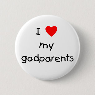 Ik hou van mijn godouders ronde button 5,7 cm