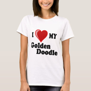 Ik hou van mijn Golden Doodle Dog T-shirt