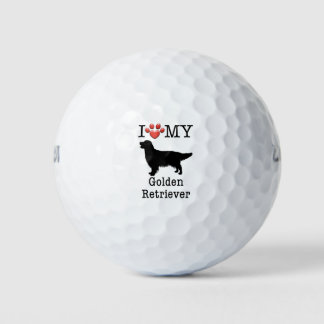 Ik hou van mijn Golden Retriever Golfballen