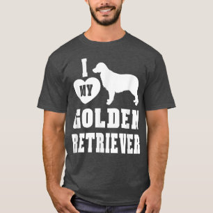 Ik hou van mijn Golden Retriever Hondenras T-shirt