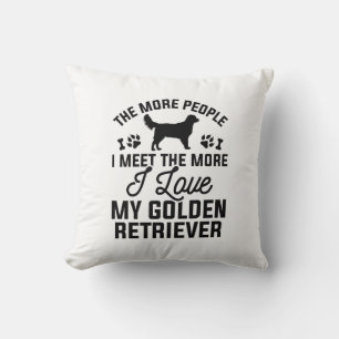 Ik hou van mijn Golden Retriever Kussen