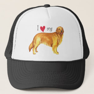 Ik hou van mijn Golden Retriever Trucker Pet
