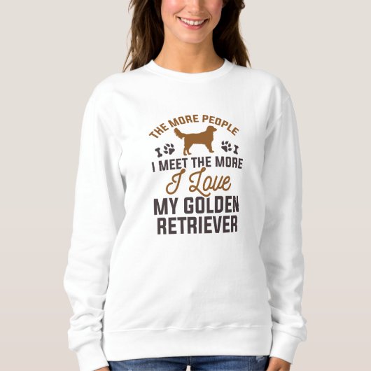 Ik hou van mijn Golden Retriever Trui (Voorkant)