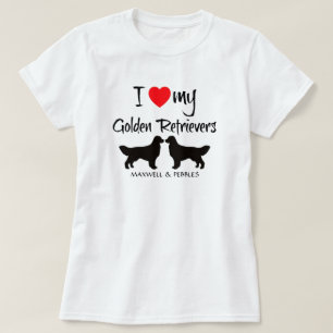 Ik hou van mijn Golden Retrievers T-shirt