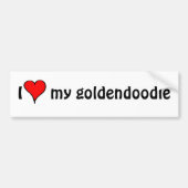 Ik hou van Mijn Goldendole Bumpersticker (Voorkant)