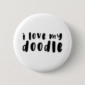 Ik hou van mijn Goldendoodle Button (Voorkant)