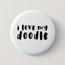 Ik hou van mijn Goldendoodle Button