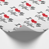 Ik hou van mijn Golfer Cadeaupapier (Hoek)