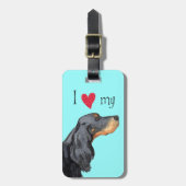 Ik hou van mijn Gordon Setter Bagagelabel (Voorkant verticaal)