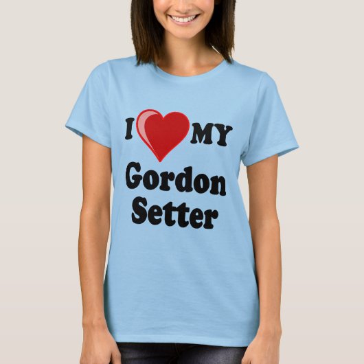 Ik hou van mijn Gordon Setter Dog T-shirt (Voorkant)