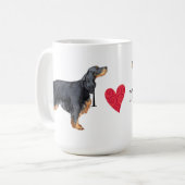 Ik hou van mijn Gordon Setter Koffiemok (Voorkant links)