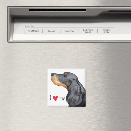 Ik hou van mijn Gordon Setter Magneet (Insitu (Vaatwasser))