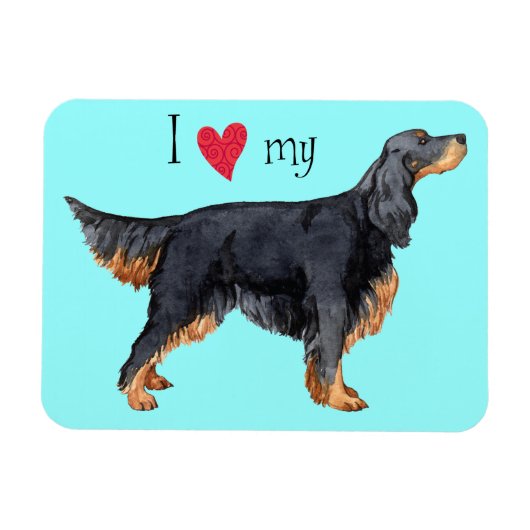 Ik hou van mijn Gordon Setter Magneet (Horizontaal)