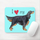 Ik hou van mijn Gordon Setter Muismat (Met muis)