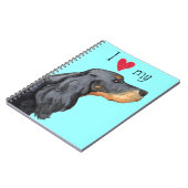 Ik hou van mijn Gordon Setter Notitieboek (Linkerzijde)
