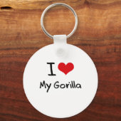 Ik hou van mijn Gorilla Sleutelhanger (Voorkant)