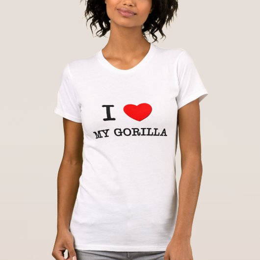 Ik hou van mijn Gorilla T-shirt (Voorkant)