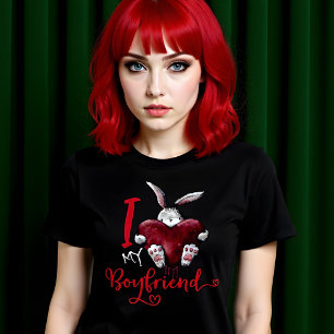 Ik hou van mijn goth-vriend t-shirt