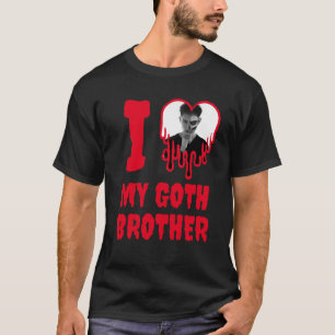 Ik hou van mijn Gothic broertje bloedrood hart fot T-shirt