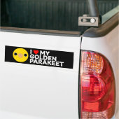IK HOU VAN MIJN GOUDEN PARKIET BUMPERSTICKER (Op Truck)