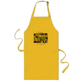 Ik hou van mijn Gourds Apron—voor de gourd minnaar Lang Schort