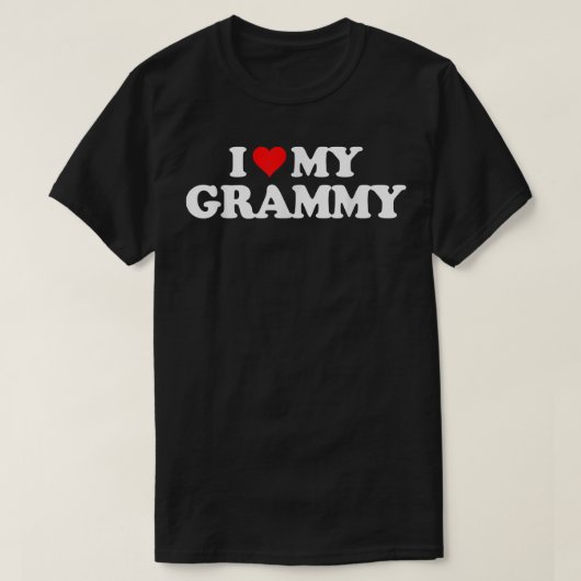 Ik hou van mijn GRAMMY T Heart Funny Fun Gift T-sh T-shirt (Design voorkant)