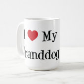 Ik hou van mijn Granddog Mok (Voorkant links)