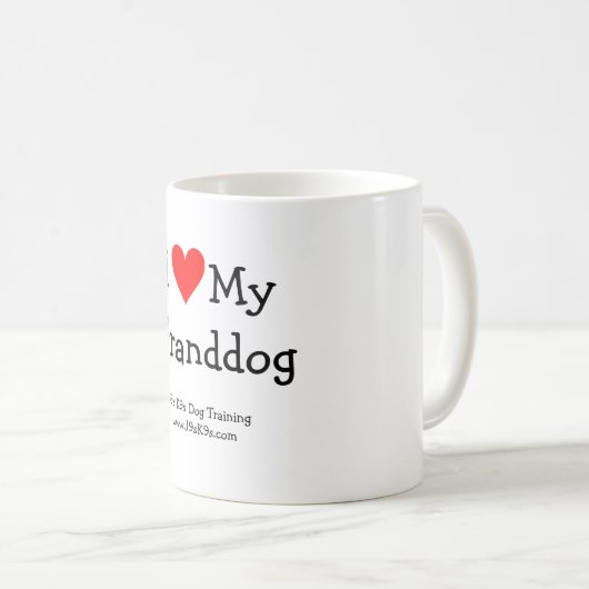 Ik hou van mijn Granddog Mok (Voorkant rechts)