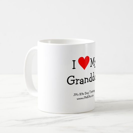 Ik hou van mijn Granddog Mok (Voorkant links)
