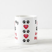 Ik hou van mijn GrandDog-Mok, gepersonaliseerd met Koffiemok (Center)