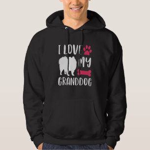 Ik hou van mijn Granddog Shirt Pomeranian Dog Gran
