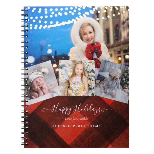 Ik hou van mijn GRANDMA - FOTO COLLAGE Grandparent Notitieboek (Voorkant)