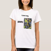 Ik hou van mijn GRAPES T-shirt (Voorkant)