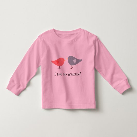 "Ik hou van mijn grauntie!" met vogels. (Voorkant)