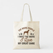 Ik hou van mijn Great Dane Tote Bag (Achterkant)