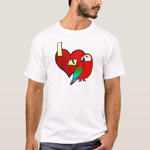 Ik hou van mijn Greenwing Macaw T Shirt