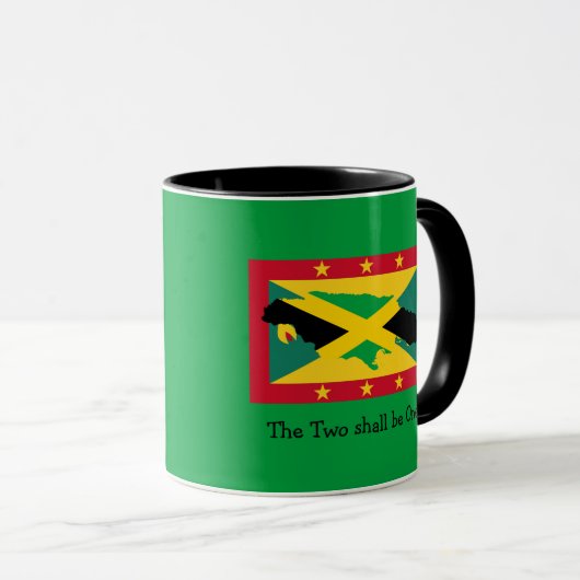 Ik hou van mijn...| Grenada | Jamaica DUAL FLAG |  Mok (Voorkant rechts)