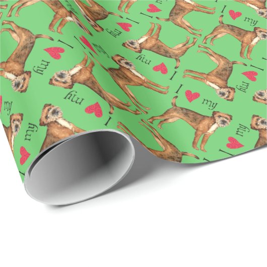 Ik hou van mijn grens cadeaupapier (Rol Hoek)