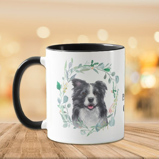 Ik hou van mijn grens, Collie Wreath Coffee Mok