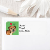 Ik hou van mijn grens etiket (Insitu)