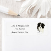 Ik hou van mijn Grenzen Collie Fun Quote Douane Ad Etiket (Insitu)