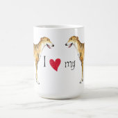 Ik hou van mijn Greyhound Coffee Mok (Center)