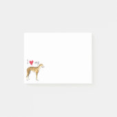 Ik hou van mijn Greyhound Post-it® Notes (Voorkant)