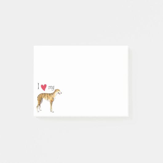 Ik hou van mijn Greyhound Post-it® Notes (Voorkant)