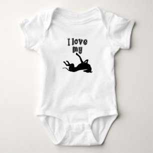Ik hou van mijn Greyhound Romper