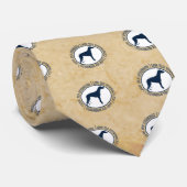 Ik hou van mijn Greyhound Stropdas (Opgerold)